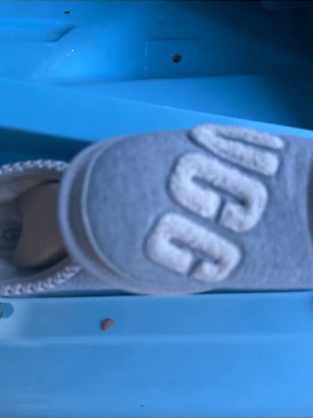 UGG Kids gray Slip-On Cozy Slippers